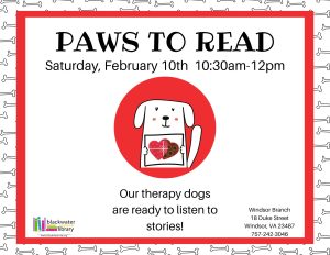PAWS to Read @ Windsor Branch