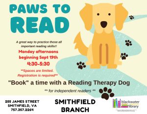 PAWS to Read @ Smithfield Branch