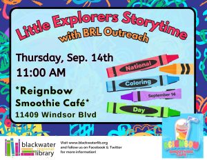 Little Explorers Storytime: Reignbow Smoothie Cafe @ Reignbow Smoothie Cafe