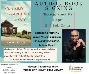 Author Visit and Book Signing with Jeffrey Blount @ Smithfield Center